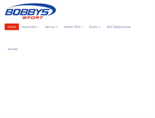 Tablet Screenshot of bobbys-sport.at